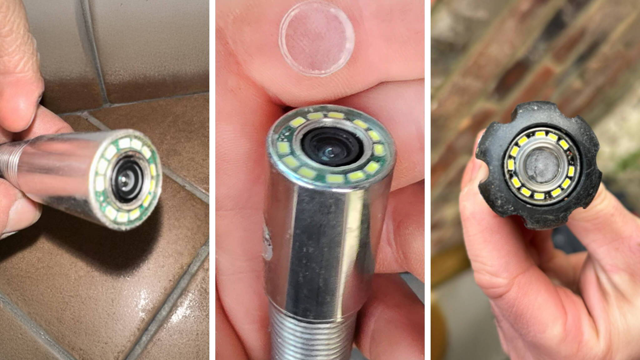 sewer camera head