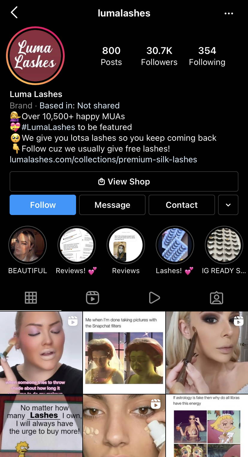 luma lashes instagram, lumalashes instagram, luma lashes ig, lumalashes ig