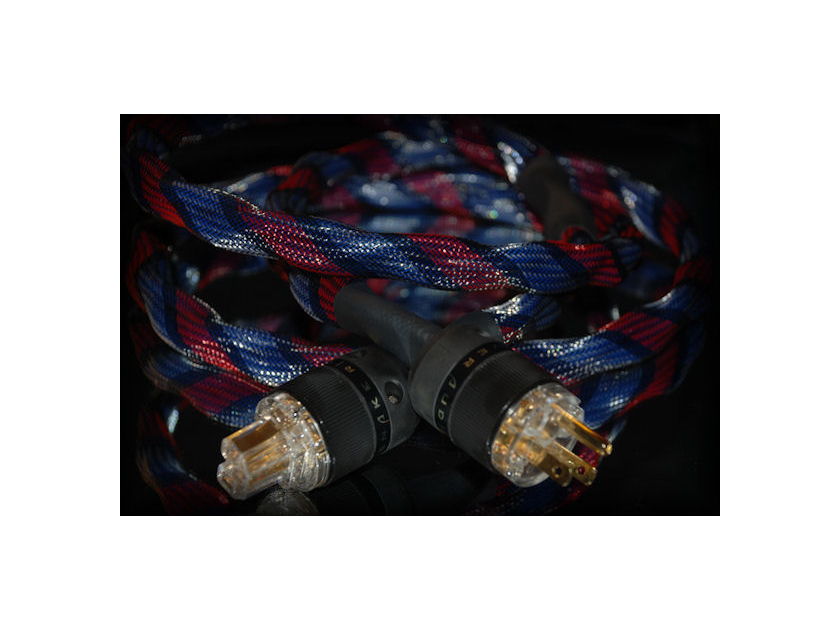 Snake River Audio -  Cottonmouth - 24k gold - 2 m Power Cable