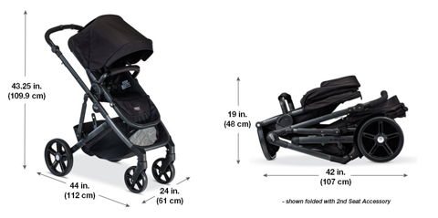 how to fold britax b ready stroller
