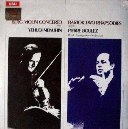 ★Sealed★ UK EMI ASD / MENUHIN-BOULEZ, - Berg Violin Con...