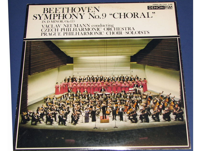 Beethoven Symphony 9 - Denon PCM Audiophile Recording  Japanese Pressing Near Mint