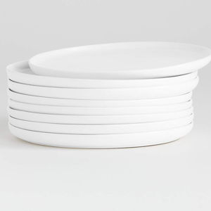 Wren Matte White Salad Plate + Reviews | Crate & Barrel