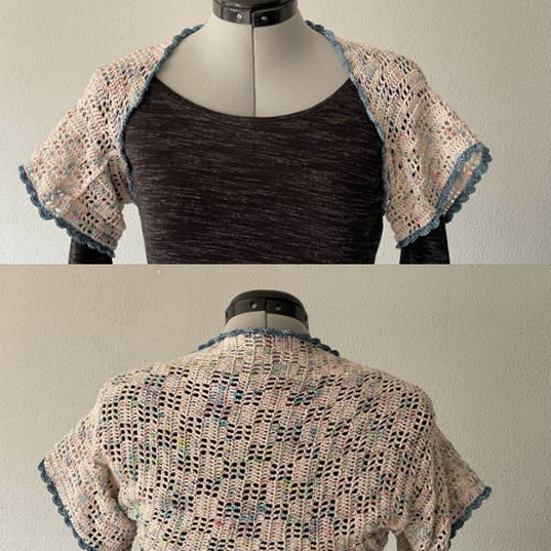 Crocheted bolero vest Rianne