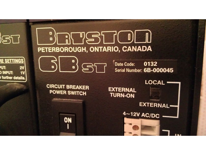 Bryston 6B ST 3 Channel Amp Black