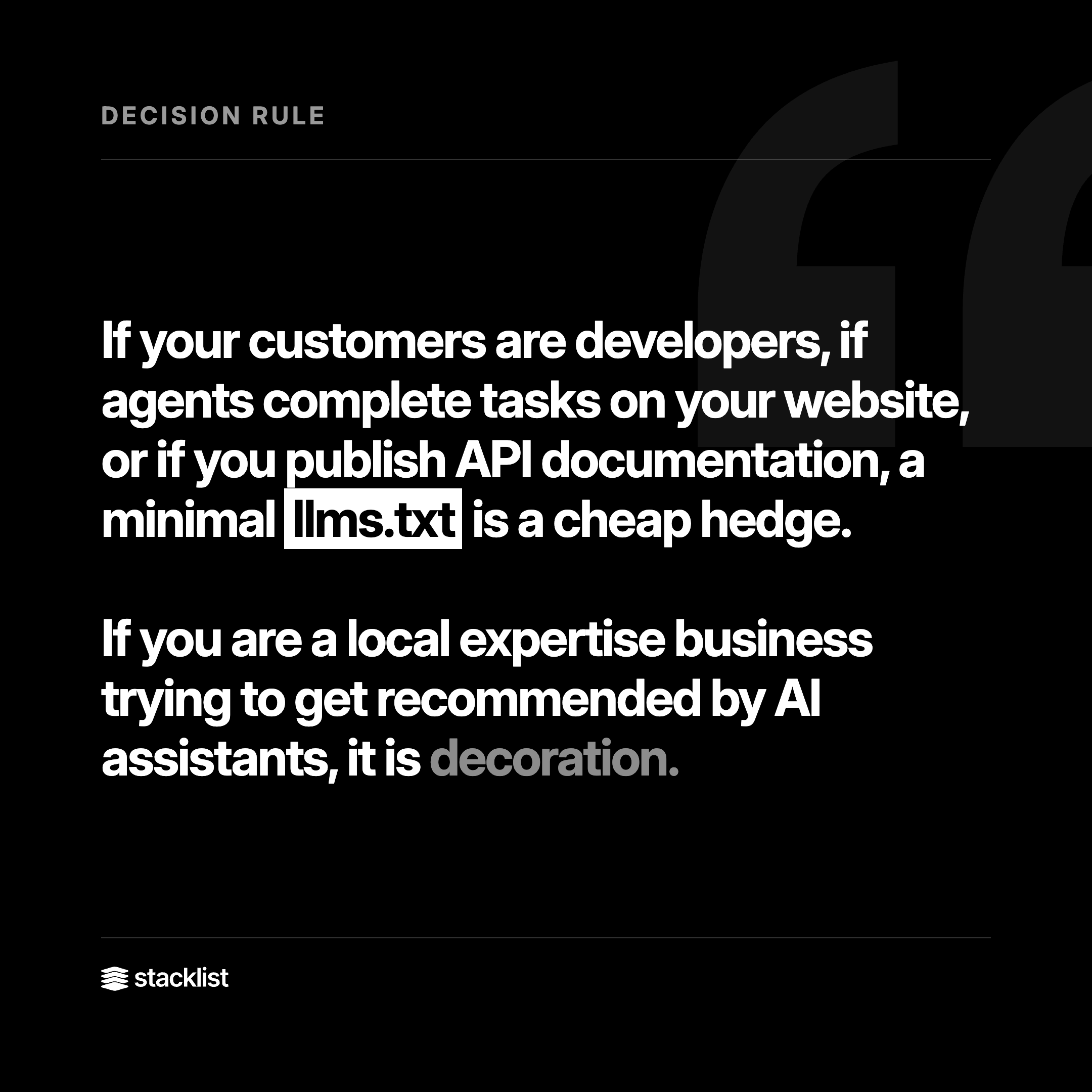 Decision Rule