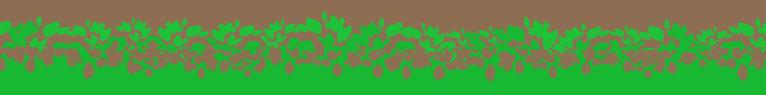 Brown and Green Overlapping Leaf Pattern
