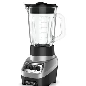 BLACK+DECKER PowerCrush Countertop Blender, BL1230SG, 6-Cup Glass Jar, 4 Speed Settings, Dishwasher Safe, 700W Motor