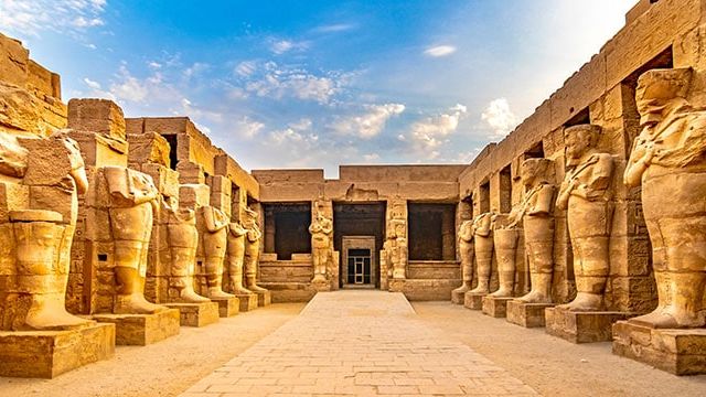 Statues in Karnak Temple, Luxor, Egypt