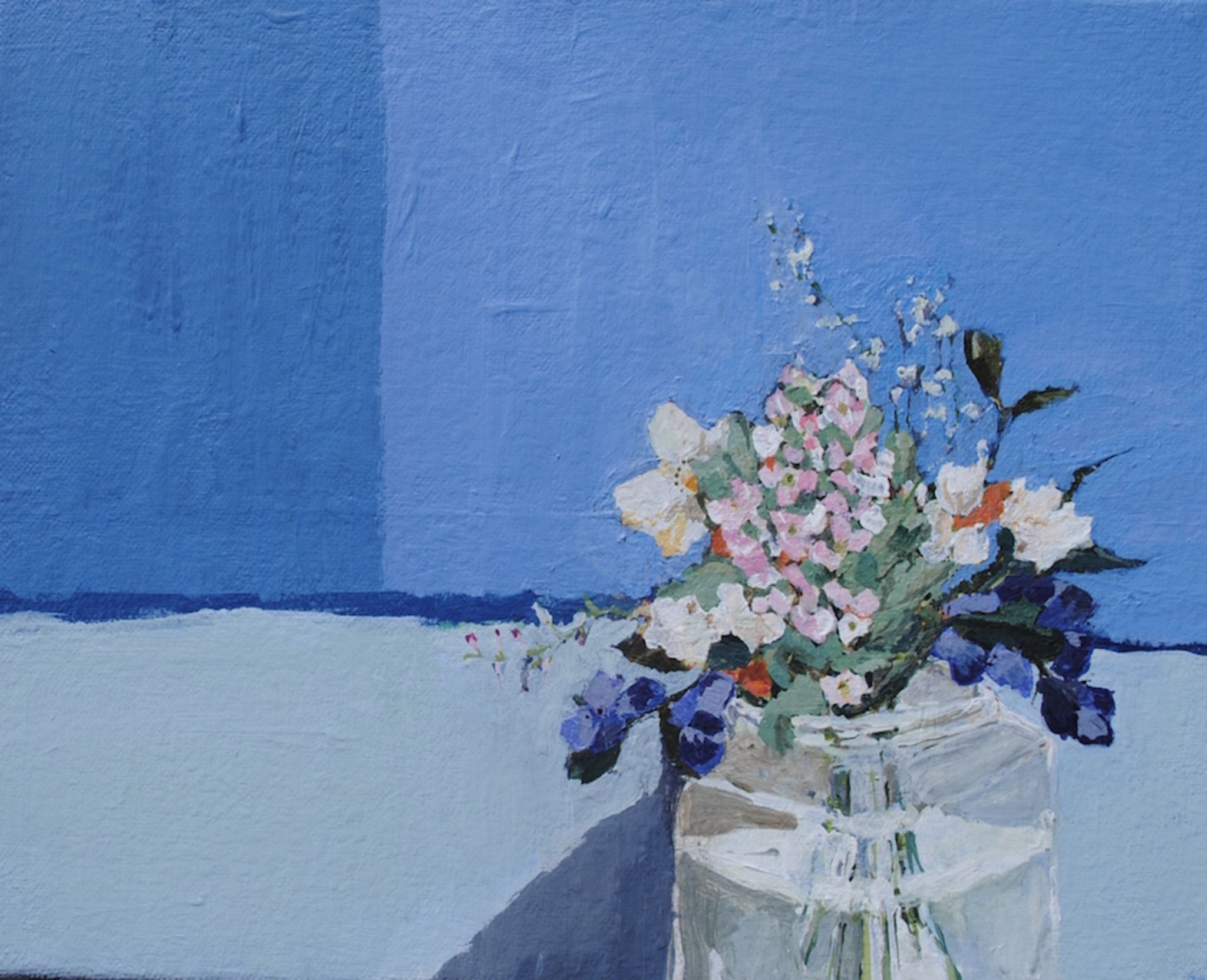 Fresh flowers in glass