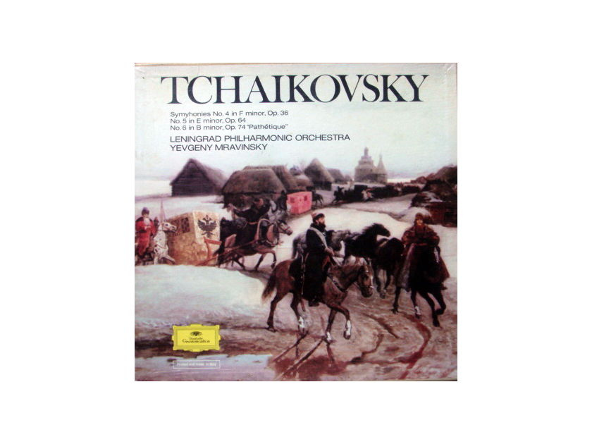DG / Tchaikovsky Symphony No.4~6, - MRAVINSKY/LPO, MINT, 4LP Box Set!