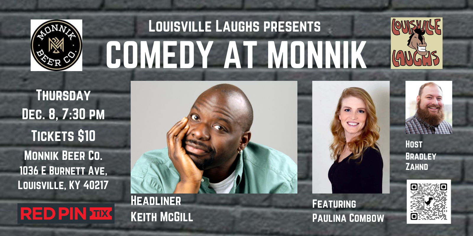 Comedy at Monnik promotional image