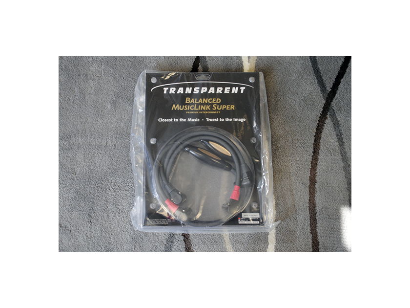 Transparent Audio BMLS 1m 90D-90D in MM2 Technology New-in-Box