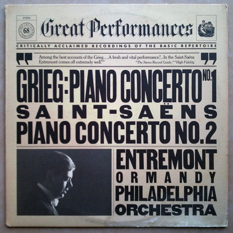 CBS/Entremont/Grieg & - Saint-Saens Piano Concertos / NM