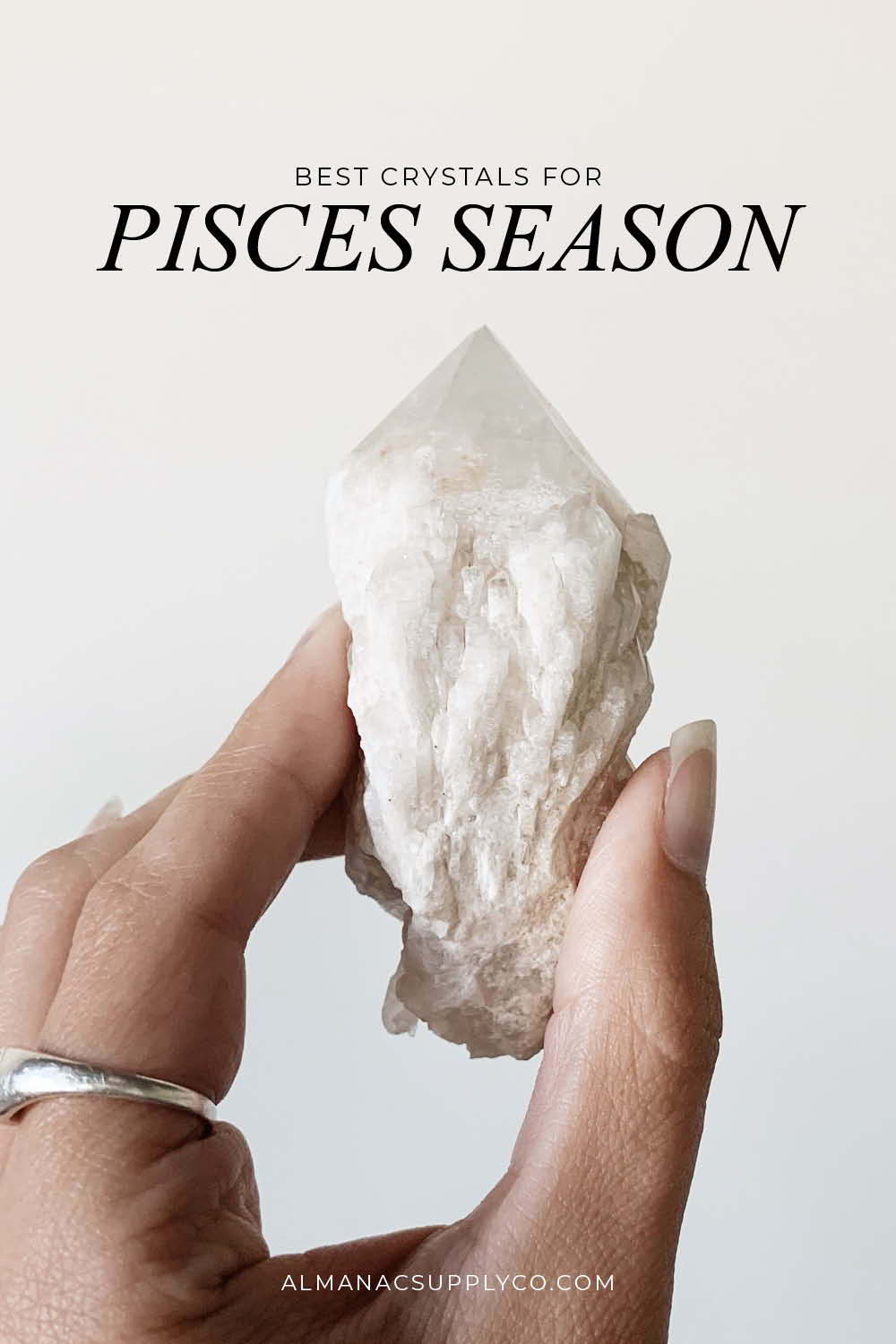 Pisces Crystals - Candle Quartz