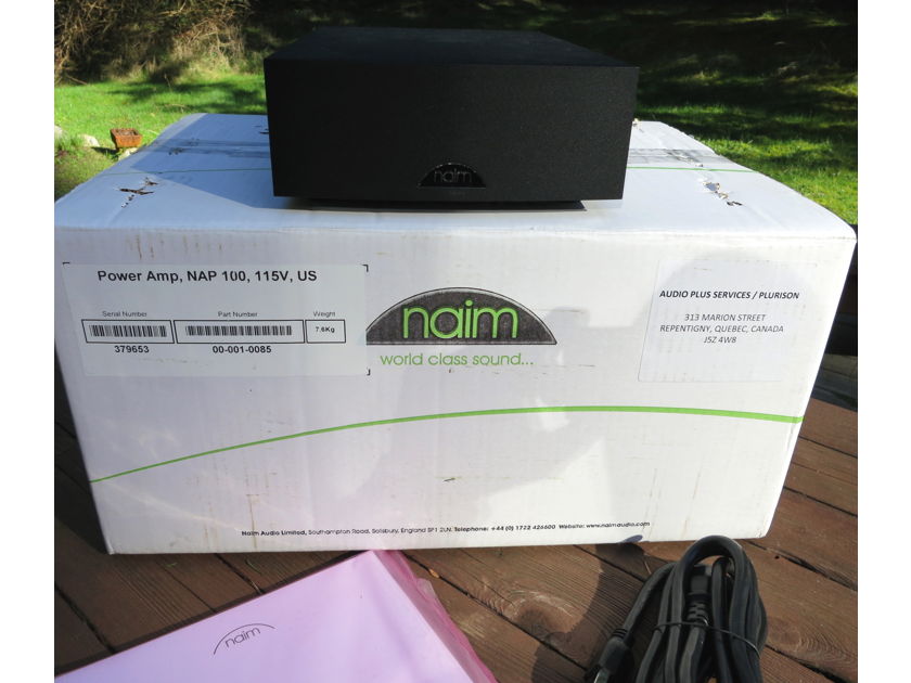 Naim Audio 50 Watt Two Channel Stereo Amplifier NAP100 Complete in Box NAP 100 Perfect PRICE DROP 03/28