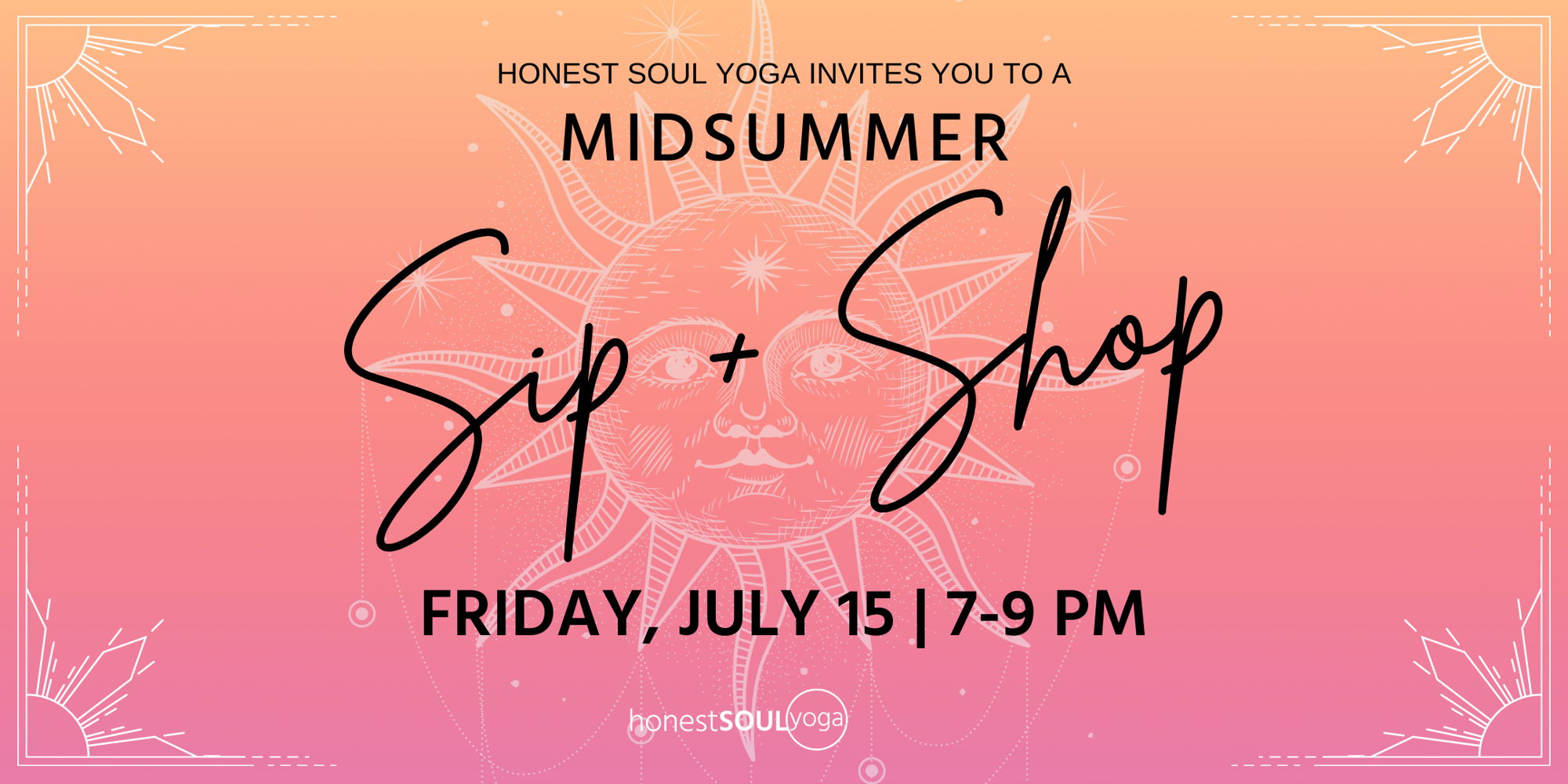 Midsummer Sip & Shop promotional image