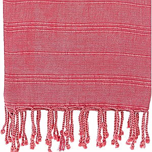 Cacala Turkish Micro Cotton Beach Bath Towels, Pestemal Super Absorbent Quick Dry Soft Plush and Comfortable for Swimming, Spa, Pool, Gym, and Yoga, 100% Natural Cotton, 37" x 70", Rose