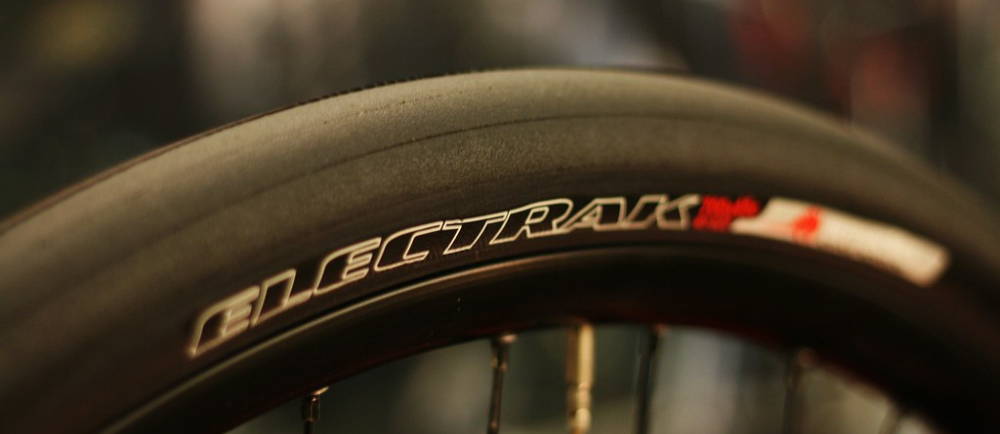 Electrak electric bike tire close up