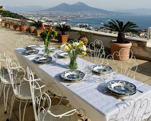 Corsi di cucina Napoli: Pasta fatta in casa con vista sul Golfo di Napoli