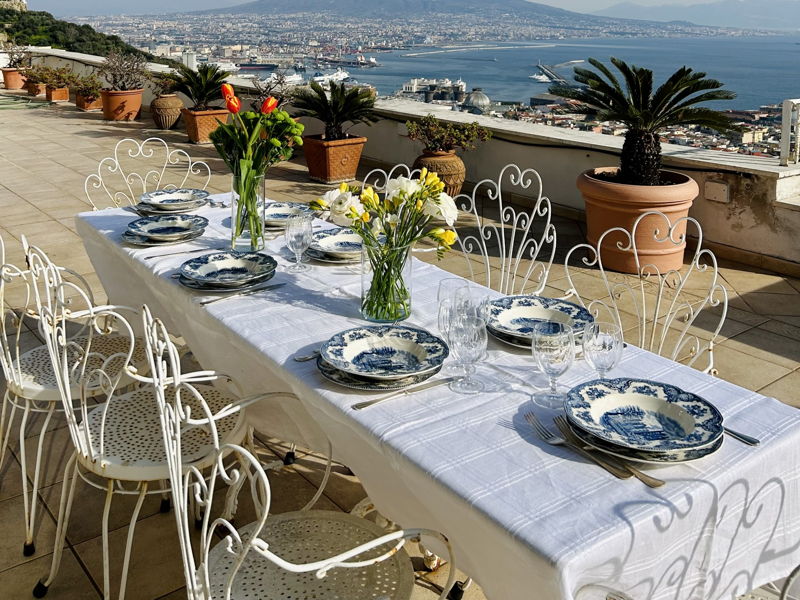 Cours de cuisine Naples: Pâtes faites maison avec vue sur le golfe de Naples