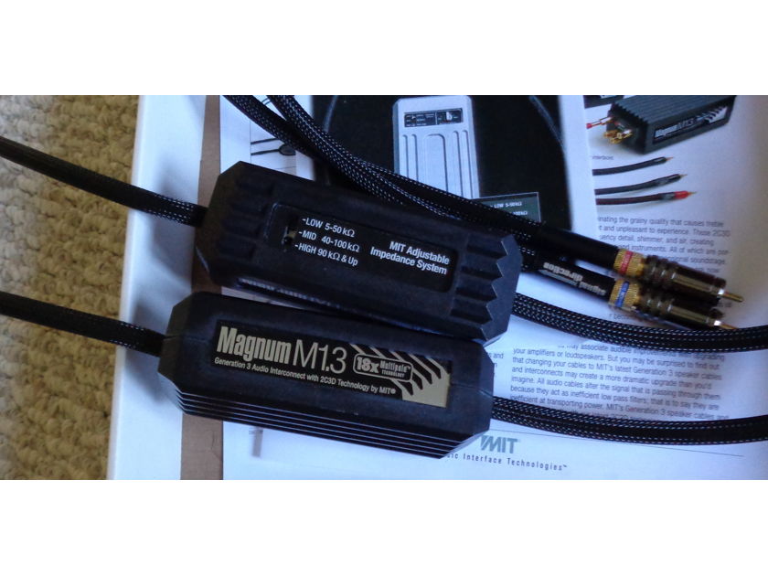 MIT Cables MAGNUM M1.3 Interconnects with RCAs