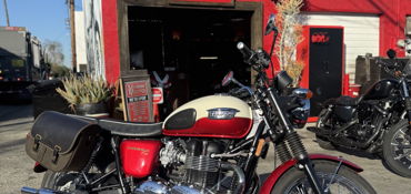 2012 TRIUMPH BONNEVILLE T100 motorcycle for rent near Los Angeles, CA