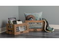 Wood and Metal Crates Set of 2