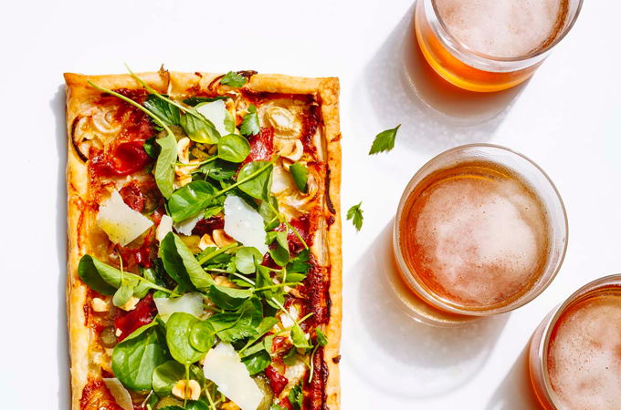 Tarte apéro au prosciutto