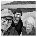 Modern Botany founders John and Simon foraging for seaweed, joined by Simon's mother.