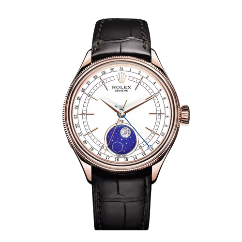 Rolex Cellini Moonphase White Dial 50535