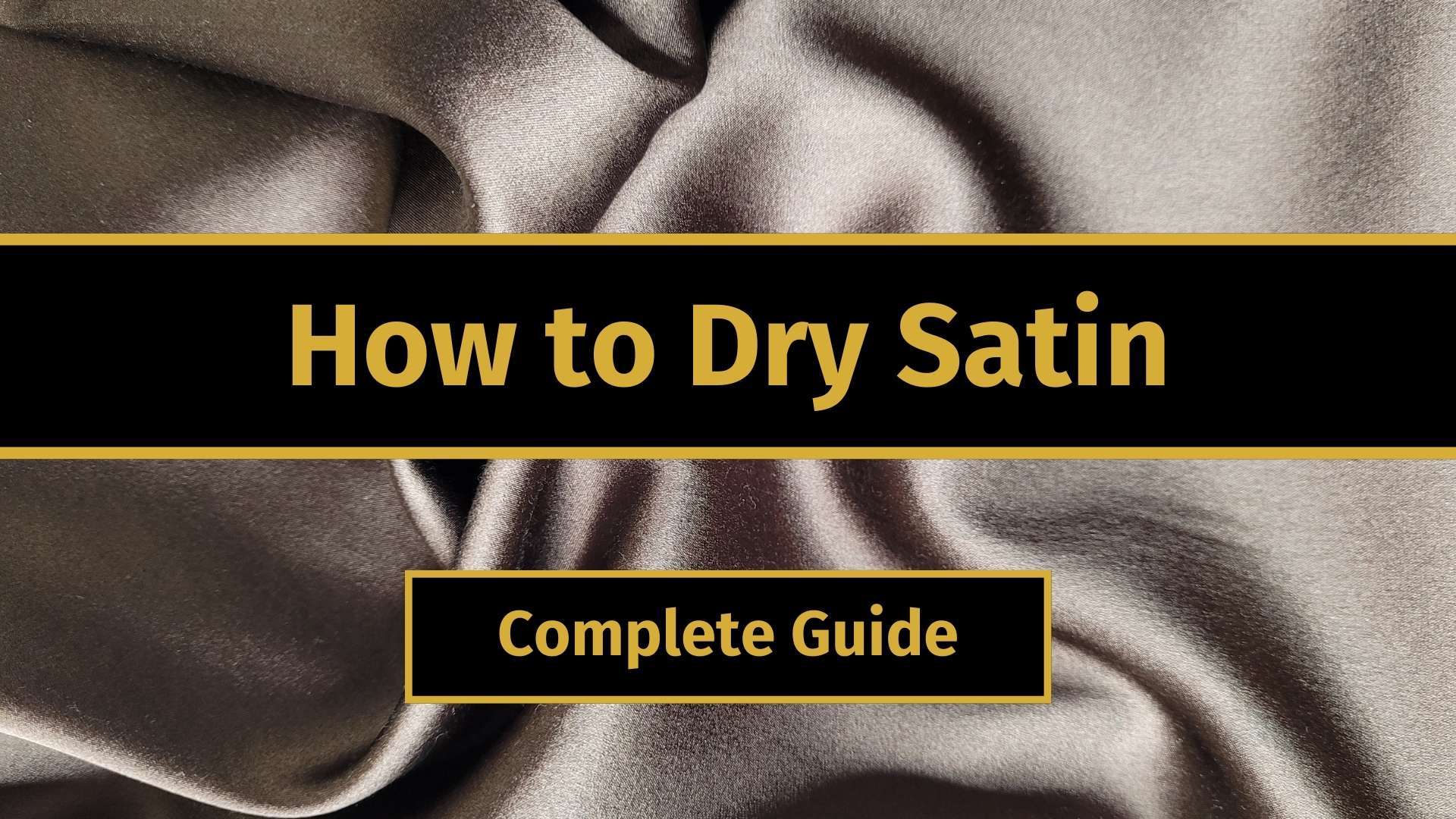 how to dry satin banner image