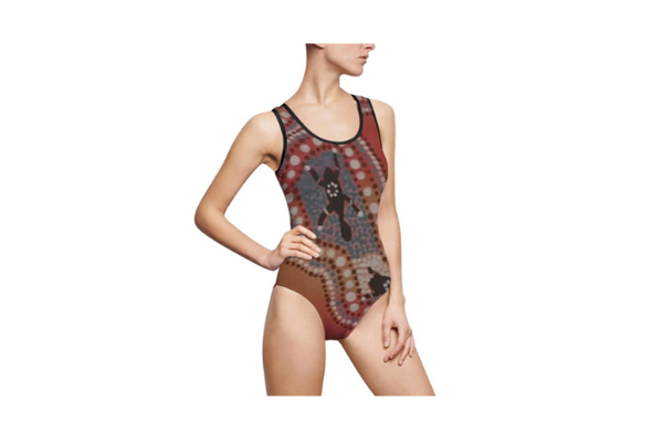 Colorful Women's One-Piece Swimsuit, Vibrant Swimwear, Beach Vacation, Pool Party, Summer Wardrobe, Travel Essentials