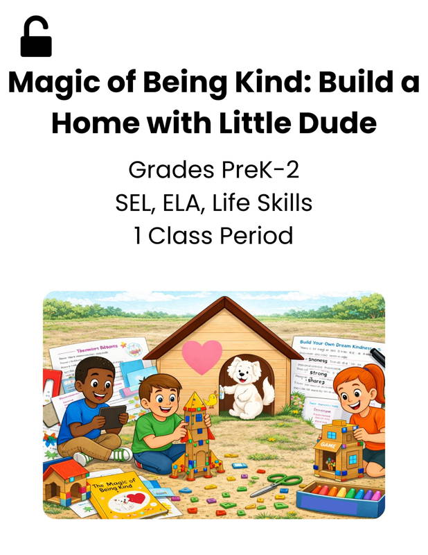 3Dux lesson plan book and build called magic of being kind