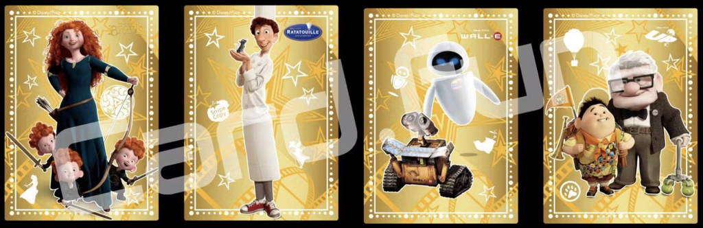 R Cards from the Pixar Genesis of Adventure (Card.Fun 2023) Trading Card set. 