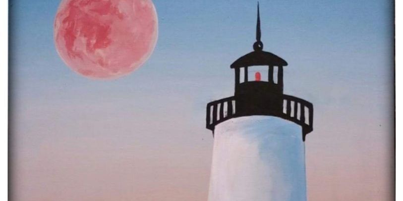 " Twilight Lighthouse - Painting Class! promotional image