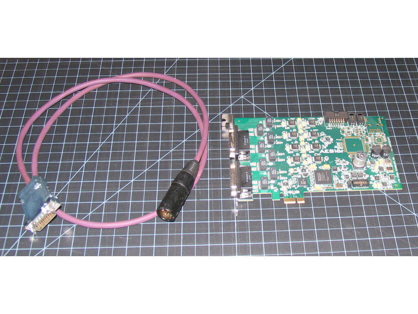 Lynx AES16e-G ("Green" lead-free) PCI-Express card & HD26->AES cable