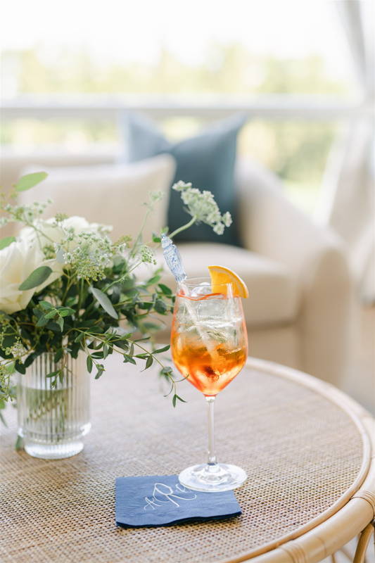 coffee table with cocktail