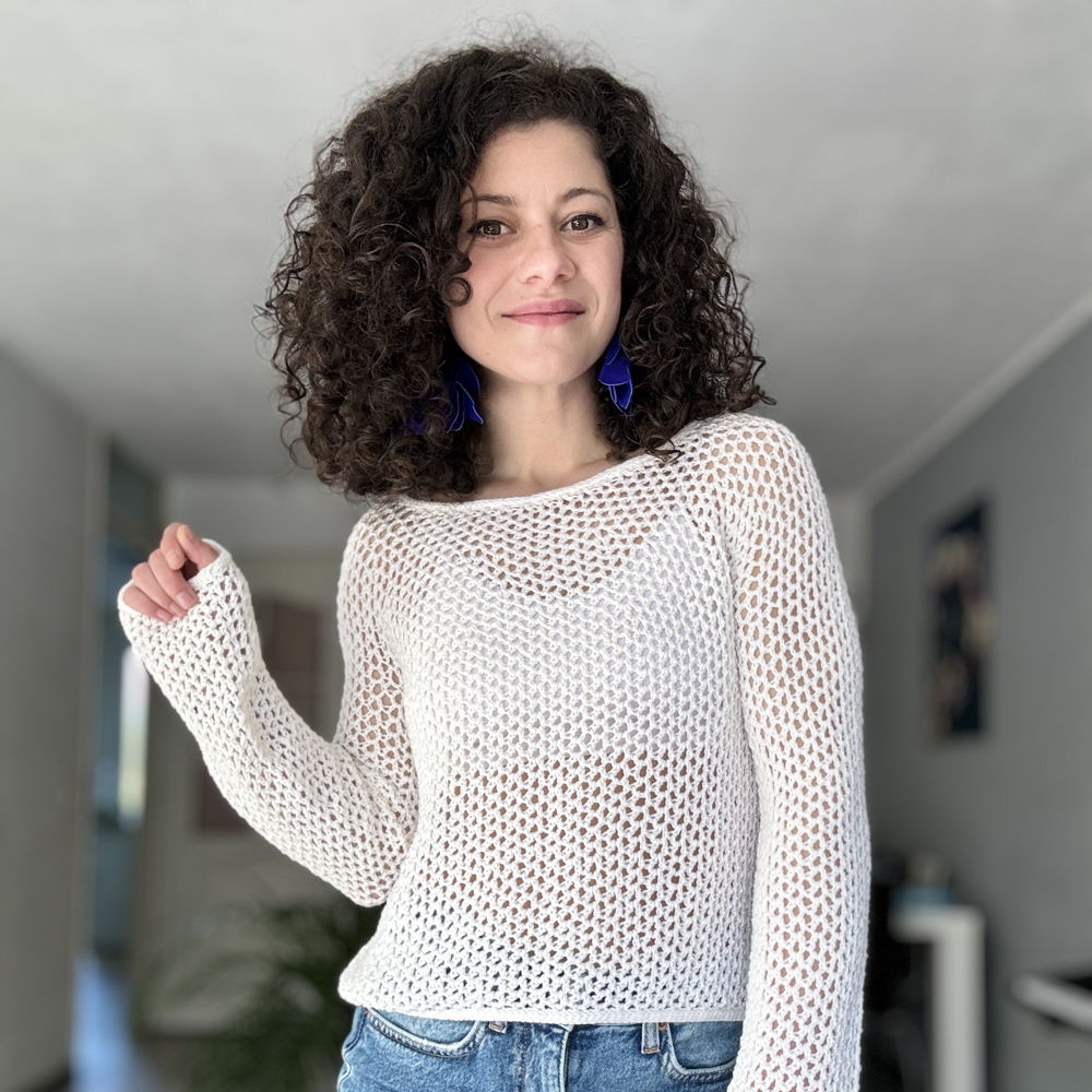 Good Vibes blouse haakpatroon | Perfecte moderne en stijlvolle blouse voor de lente