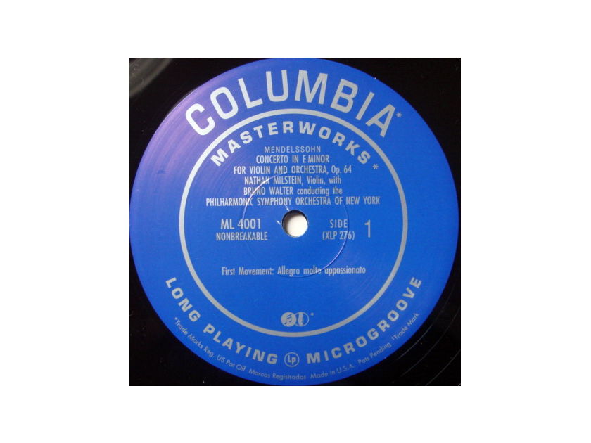 ★Audiophile 180g★ Columbia-Classic Records / MILSTEIN-WALTER, - Mendelssohn Violin Concerto, MINT(OOP)!