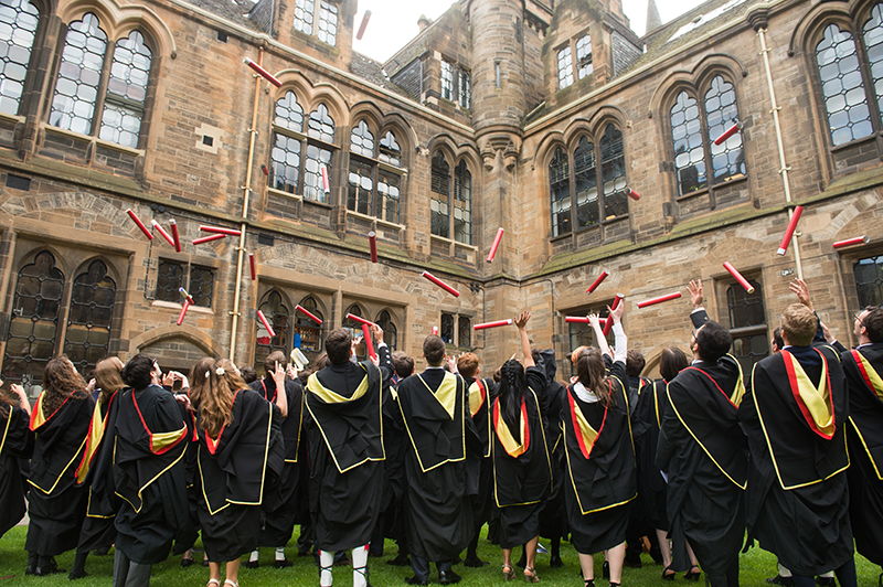 Graduation ceremony at the university of Glasgow