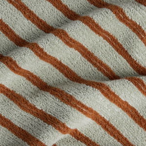 Organic Resort Stripe Towels | Sage with Russet | Parachute