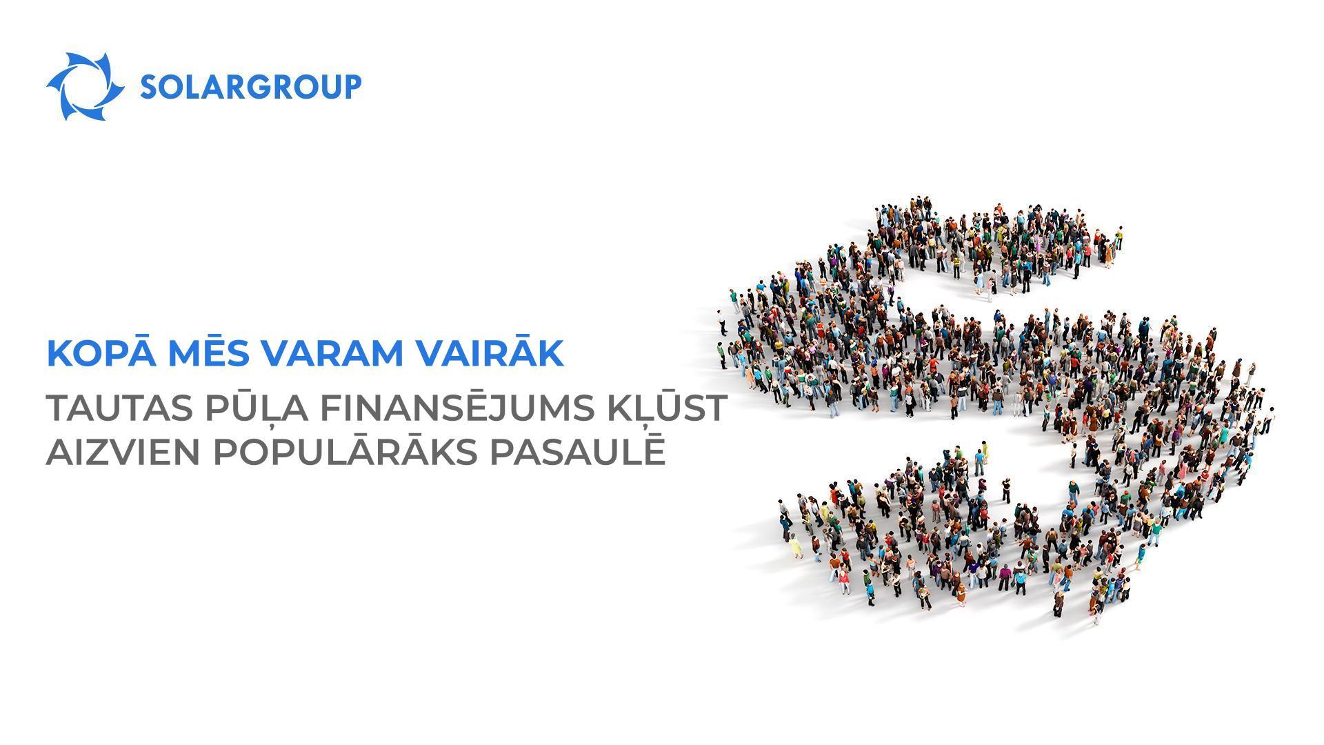 Tautas pūļa finansējums kļūst aizvien populārāks pasaulē