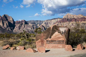 Red sandstone formations at Red Rock Canyon near Las Vegas