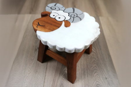Children's furniture Monkey Table + 2 Stools Set - Image 6