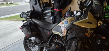 2023 KAWASAKI KLR650 CAMO motorcycle for rent near Kennewick, WA