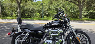 2008 HARLEY-DAVIDSON XL 1200L SPORTSTER LOW (BLACK) motorcycle for rent near Orlando, FL