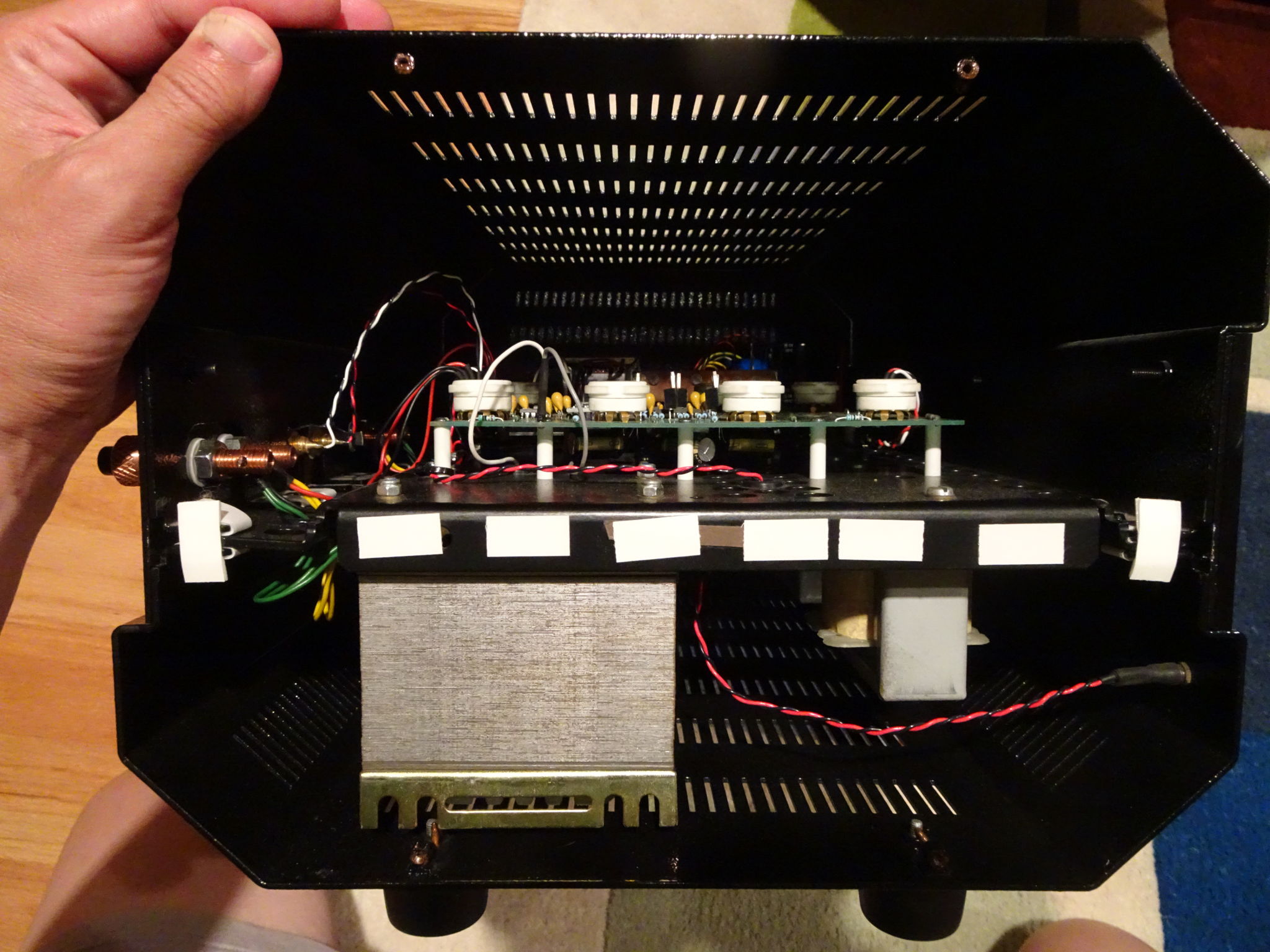 Inside of new Tom Evans Linear A Mk2