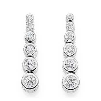 Shop diamond drop earrings - Pobjoy Diamonds
