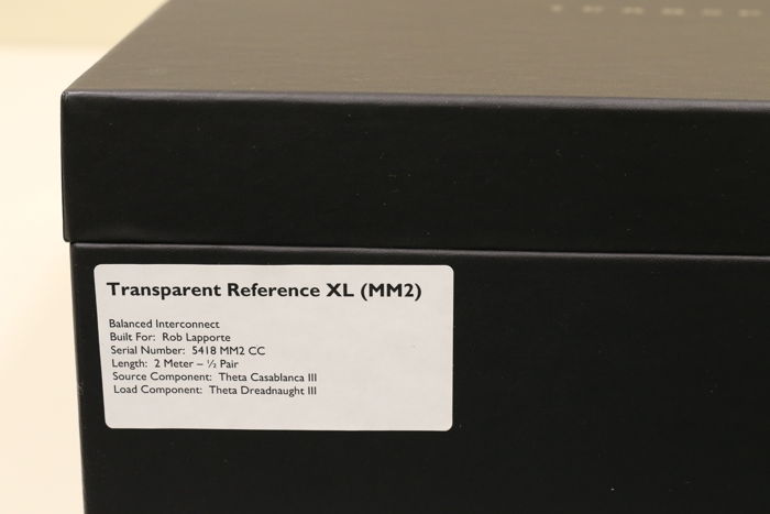 Transparent Audio Reference XL  2m Balanced Interconnect